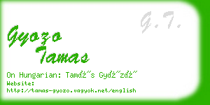 gyozo tamas business card